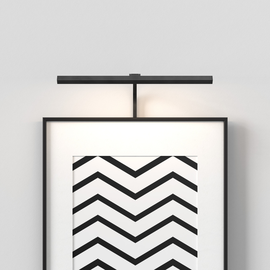 Mondrian 400 Frame Mounted LED 4.5W 127lm 2700K CRI>90, seinavalgusti, matt must
